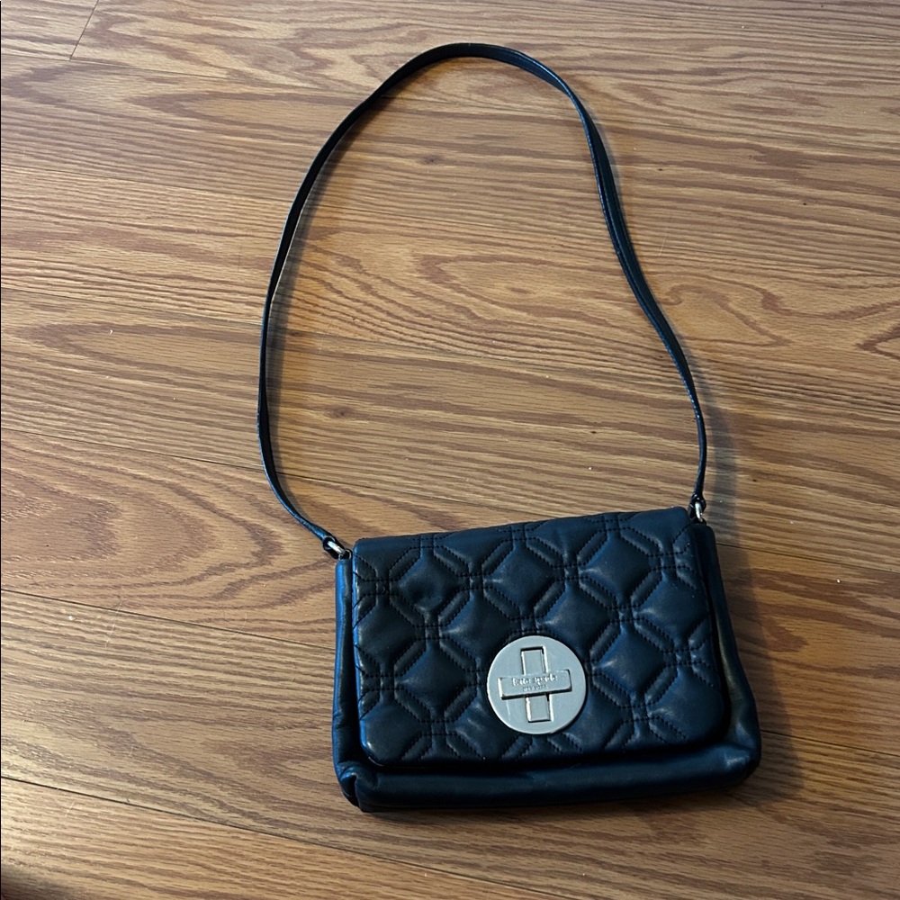 Kate Spade Black Quilted Shoulder Bag